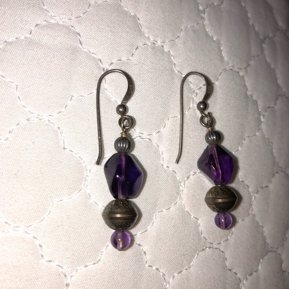 Purple earrings!